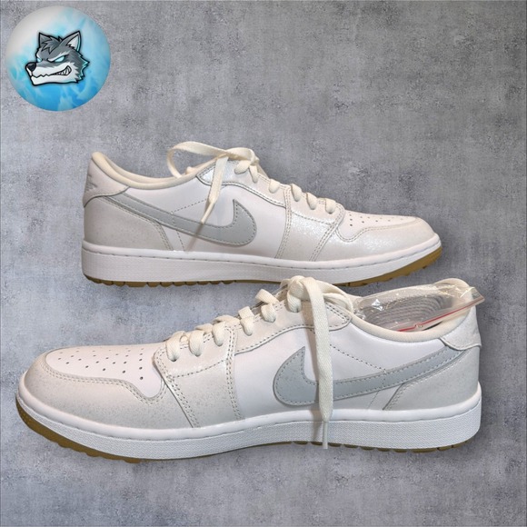 Nike Air Jordan 1 Low G Spikeless Golf DD9315-111 White / Gum Men\'s Size 10.5